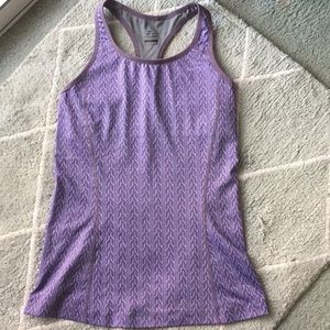 Nike Built-In-Bra DryFit Racerback Purple Tank Top